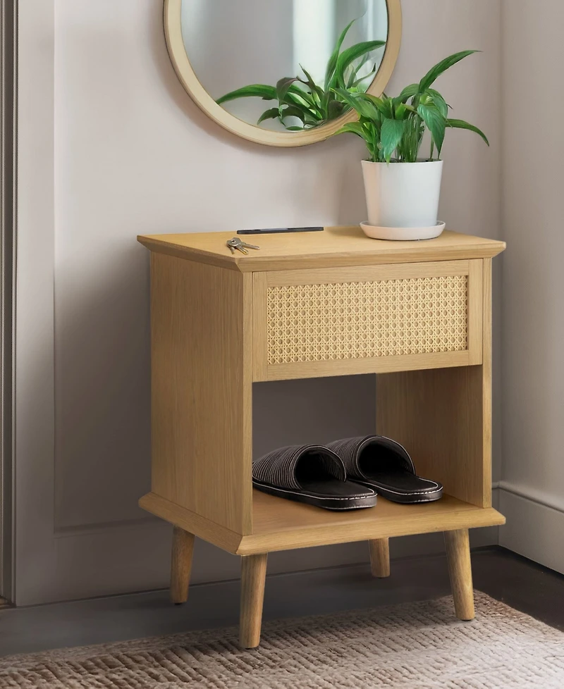 510 Design Teagan 23.75" Wood Side Table