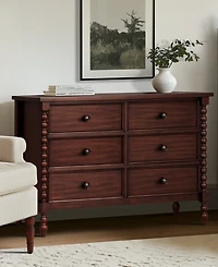 Madison Park Signature Beckett 46" Wood 6-Drawer Dresser