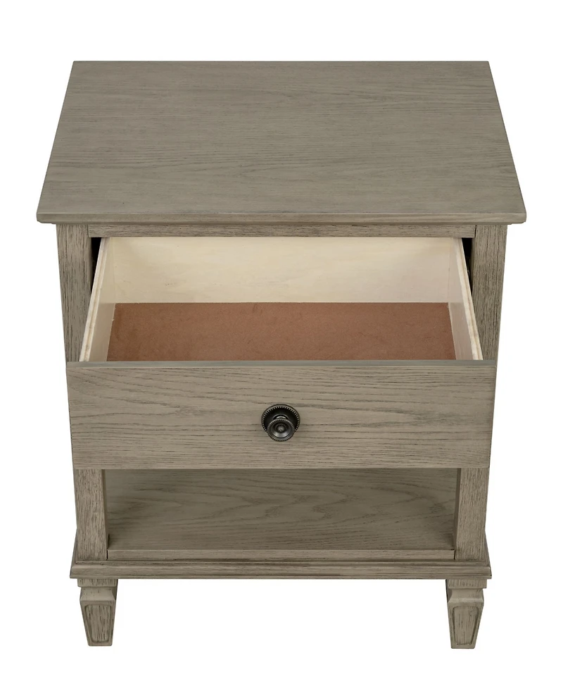 Madison Park Signature Victoria 24" One-Drawer Wood Bedside Table
