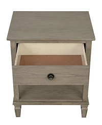 Madison Park Signature Victoria 24" One-Drawer Wood Bedside Table