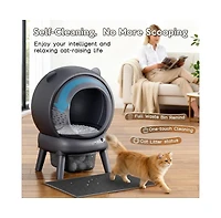 Cumrige Dual color self cleaning litter box with large capacity, App control