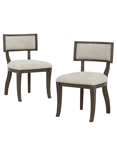 Madison Park Signature Marie Upholstered Split-Back Dining Chairs, Set of 2