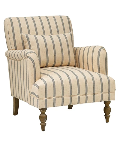 Martha Stewart Collection Amanda 30" Upholstered Striped Accent Chair