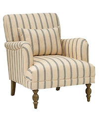 Martha Stewart Collection Amanda 30" Upholstered Striped Accent Chair