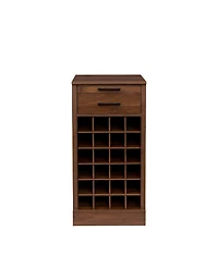 flynama Bar Cabinet 35.43 H x 17.80 W x 15.95 D with 6 Cabinets 24 Wine Rack