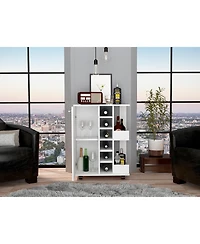 flynama Bar Cart with 2 External Shelves