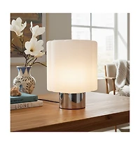 Brightech Addison Chrome Novelty Led Table Lamp with Dimmer