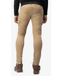 X-Ray Men's Slim Fit Commuter Chino Pant with Cargo Pockets
