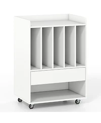 Sugift Record Player Stand Turntable Stand with Drawer and Record Holder