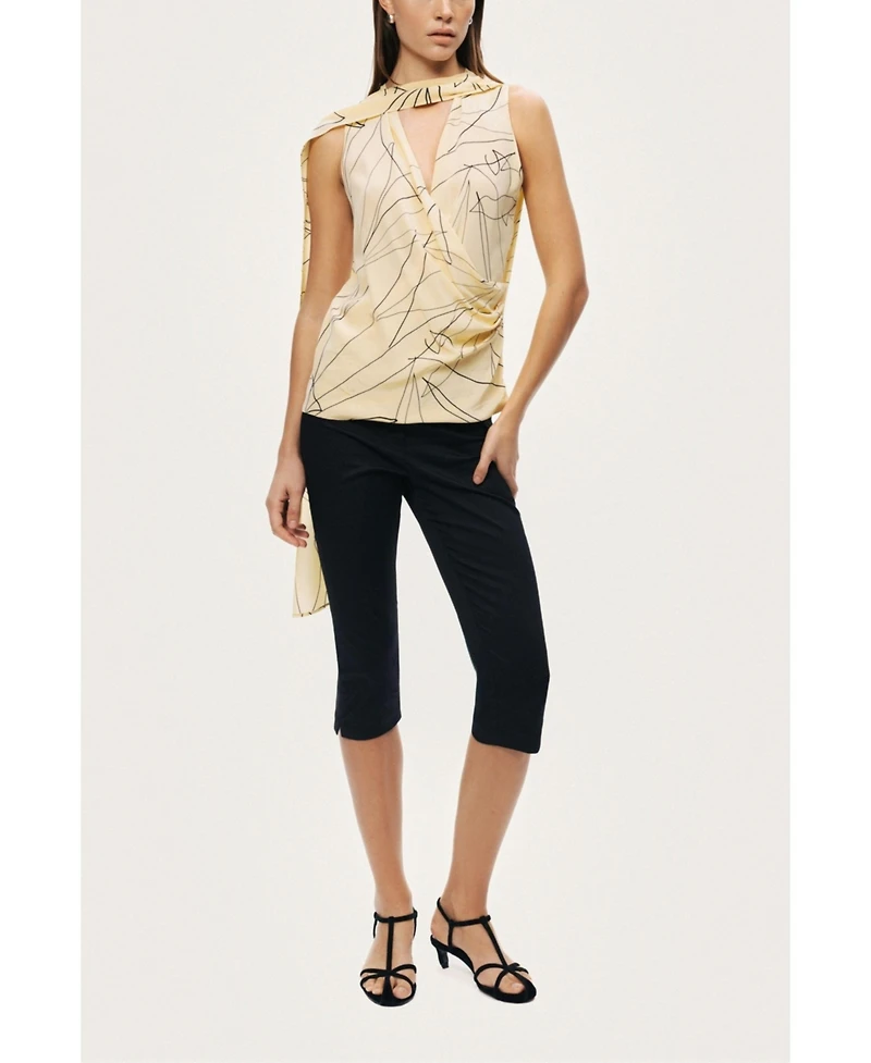 Nocturne Women's Shawl Detail Blouse