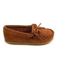 Minnetonka Kids' Kilty Suede Moccasins