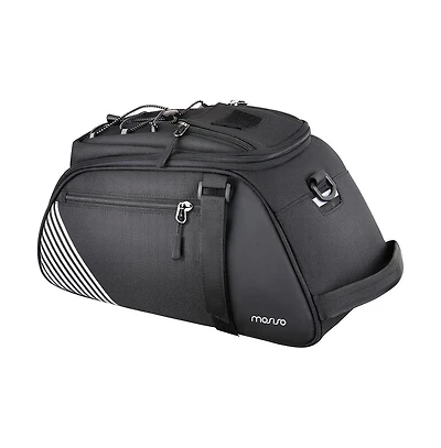 Hikeen Bike Rack Bag 8L Waterproof Bicycle Rear Trunk Bag with Rain Cover Convertible Backpack Cycling Storage for Commuting Travel