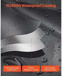 Gouun Outdoor Bike Storage Tent for 4 to 5 Bicycles with Dual Doors