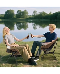 Gouun Ultralight Portable Moon Camping Chair with Compact Carry Bag