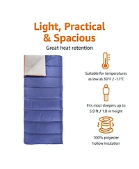 Gnuadz Cool Weather Sleeping Bag Adults Warm Compact Lightweight Camping Outdoor Recreation Gear