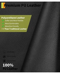 gaomon Oversized Power Lift Recliner Chair - Heat and Massage, Pu Leather Electric Lift Recliner for Elderly & Mobility Impaired, Adjust Back Legs