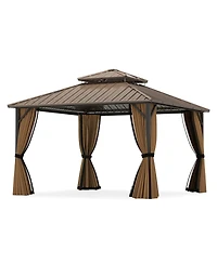 Slickblue Outdoor Hardtop Gazebo for Patio Lawn Garden Party Tent