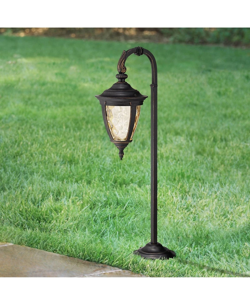 John Timberland Bellagio 26 1/2" High Rustic Outdoor Landscape Path Light Porch House Down-Arm Led Bulb