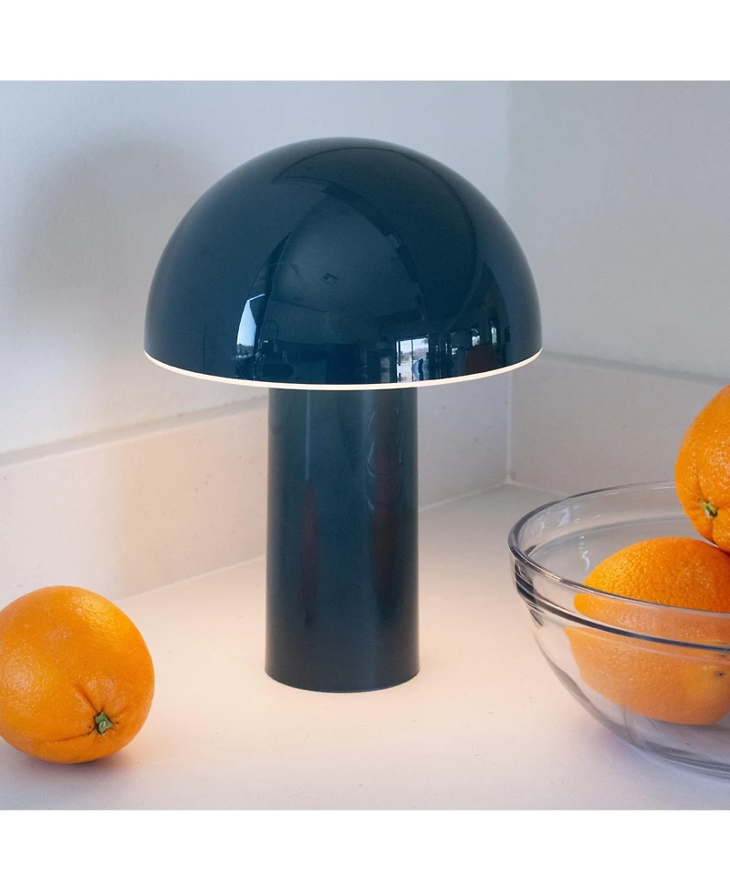 Brightech Celia Portable Led Table Lamp with Dome Mushroom Shade