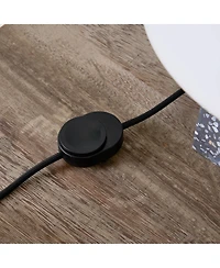 Brightech Gavin Terrazzo Led Table Lamp with Frosted Glass Dome