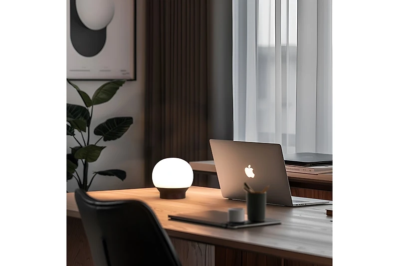 Wave Pendant Led Arc Standing Floor Lamp with Wicker Shade (81")