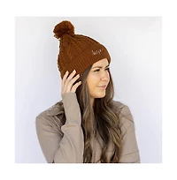 Headbands of Hope Women's Cable Knit Pom-Pom Beanie