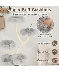 Cozito Cat Tower Freestanding with Flower Platforms and Sisal Posts