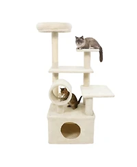Cozito Cat Tree 48 in Multi-Level with Large Condo and Perch