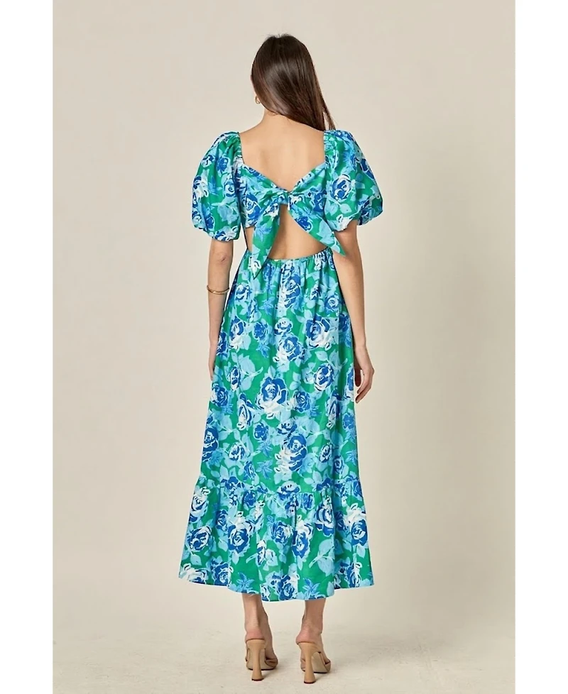 English Factory Women's Tie Back Maxi Dress