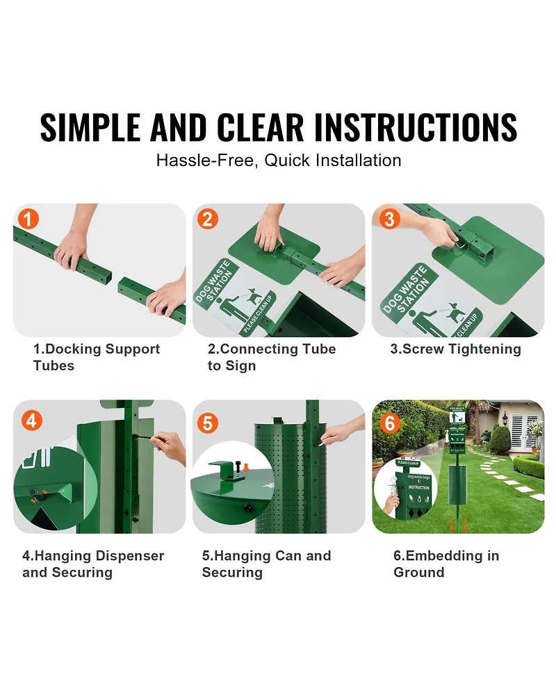 Cozito Dog Waste Station 11.5 Gal Hand Wash Dispenser Outdoor