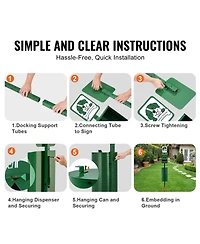 Cozito Dog Waste Station 11.5 Gallon 600 Bags Commercial Outdoor