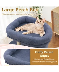 Cozito Cat Tower 26 inch with Padded Perch and Dual Condos