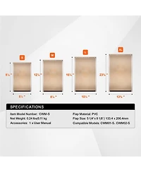 Cozito Pet Door Replacement Flap 5.25 x 8.13 in Pvc Magnetic