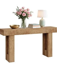gaomon Console Tables for Entryway, Narrow Wooden Sofa Table Behind Couch, Farmhouse Style, Perfect for Entrance, Living Room, Easy Assembly
