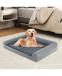 Cozito Orthopedic Dog Bed L 44.5x35 in Foam Sofa Removable Cover