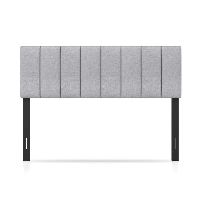 Gouun Linen Upholstered Headboard with Adjustable Width and Solid Wood Legs