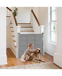 Cozito Retractable Baby Gate 34 in Tall Extends to in Mesh