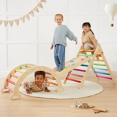 Tiny Land 7-in-1 Rainbow Climbing Set