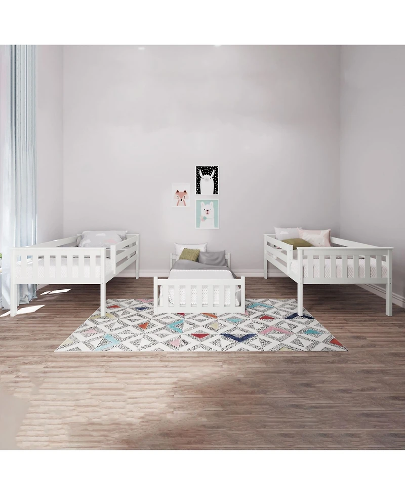 Max & Lily Twin Triple Bunk Bed Frame