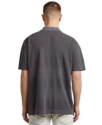 G-Star Raw Men's Washed Jacquard Relaxed-Fit Polo Shirt