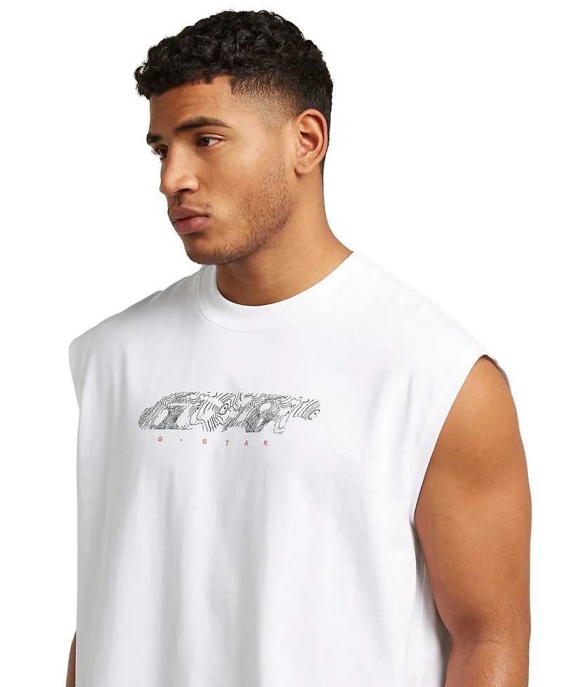 G-Star Raw Men's Graphic Sleeveless T-Shirt