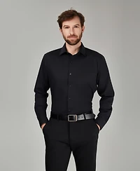 Alfani Men's Regular Fit Solid Dress Shirt, Macy's Exclusive