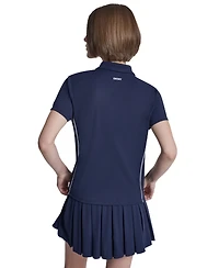 Dkny Sport Women's Court Pique Collared Neck Polo T-Shirt