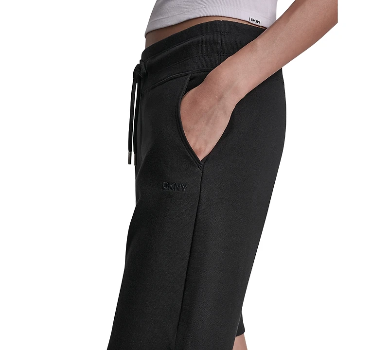 Dkny Sport Women's Embroidered Logo Bermuda Shorts