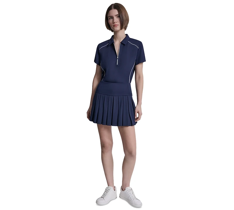 Dkny Women's Pique Pleated Tennis Skort