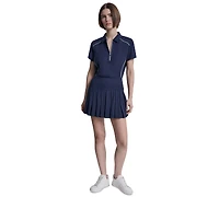 Dkny Women's Pique Pleated Tennis Skort