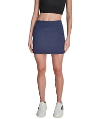 Dkny Sport Women's Space-Dye Pull-On Bike Skort