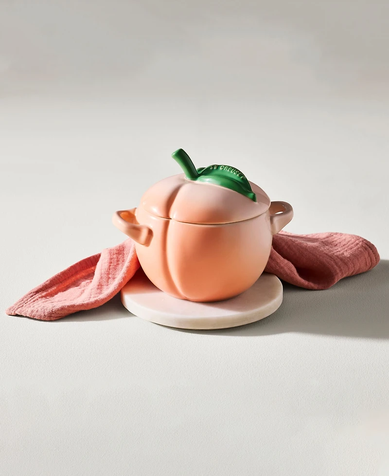 Le Creuset Stoneware 16 oz. Peach Mini Cocotte