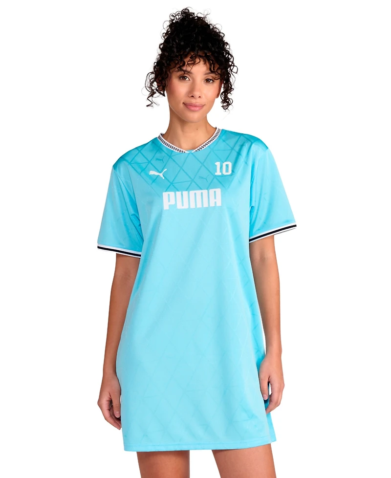 Puma Women's V-Neck Relaxed Jersey Dress