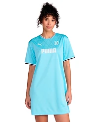 Puma Women's V-Neck Relaxed Jersey Dress